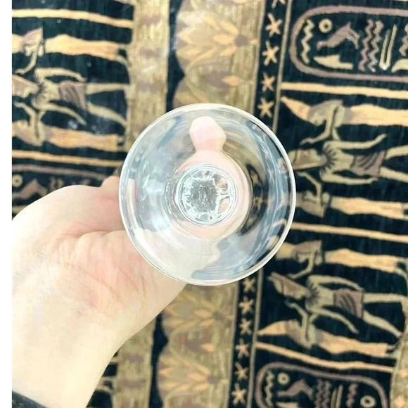 VTG Set of 4 Clear Glass Champagne Flute Wine 7" Unmarked Stemware - Picture 9 of 13